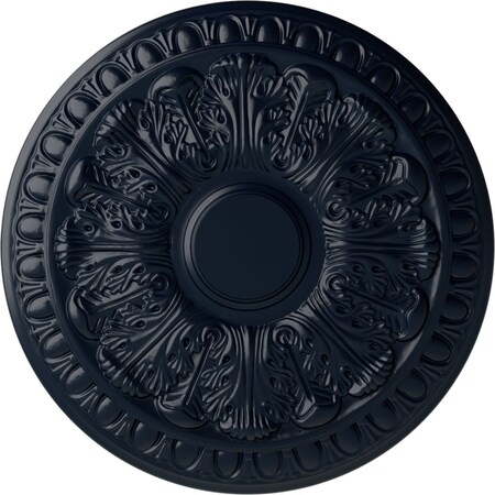 Ekena Millwork Colton Ceiling Medallion (Fits Canopies up to 4 3/4"), 15 3/4"OD x 1 1/2"P, Midnight Dream CM15CNMDF